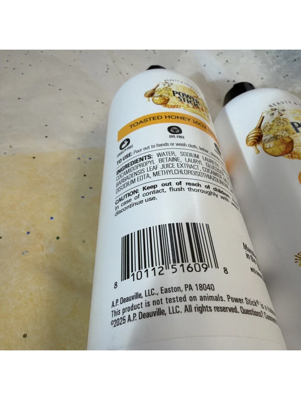 Power Stick Toasted Honey Vanilla Limited Edition Shower Gel 16 fl oz Fast Ship
